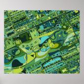 Stadtstruktur Amsterdam Poster (Vorne)