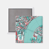 Stadtstruktur in London Magnet (Vorderseite/Rückseite)