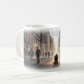 Stadtsymphonie der stillen Hoffnung Kunstbecher Kaffeetasse (Vorderseite Links)