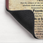 Stadttabernacle-erste Wörter Mousepad (Ecke)