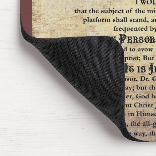 Stadttabernacle-erste Wörter Mousepad (Ecke)