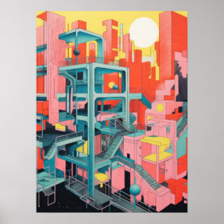 Stadttreppen: Eine kaleidoskopische Reise durch di Poster