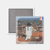 Stadtturm Magnet (Vorderseite/Rückseite)