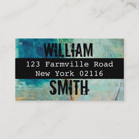 Stadtverfall-Graffiti-Visitenkarten Visitenkarte (Vorderseite)