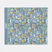 Stadtverkehr Kinder Personalisiert Fleecedecke (Vorderseite (Horizontal))