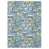 Stadtverkehr Kinder Personalisiert Klemmbrett (Rückseite)