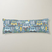 Stadtverkehr Kinder Personalisiert Seitenschläferkissen (Rückseite)
