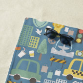 Stadtverkehr Kinder Personalisiert Strandtuch (Beispiel)