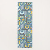 Stadtverkehr Kinder Personalisiert Yogamatte (Rückseite)