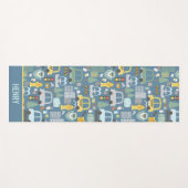 Stadtverkehr Kinder Personalisiert Yogamatte (Vorderseite (Horizontal))