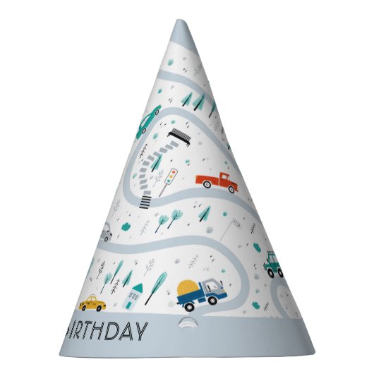 Stadtverkehr LKW Zweiter Junge Geburtstag Partyhütchen (Rechts)