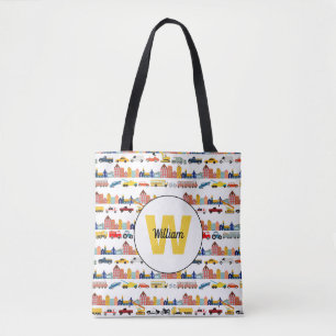 Stadtverkehrsfahrzeuge Lastwagen Autos Kinder Tasche