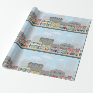 Stadtverpackungspapier Geschenkpapier
