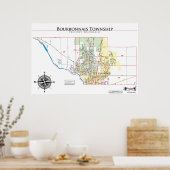 Stadtverwaltung Bourbonnais - Karte Poster (Küche)