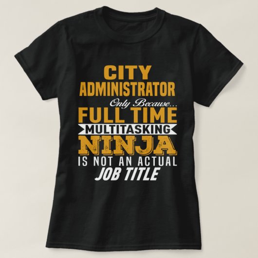 Stadtverwaltung T-Shirt (Design vorne)