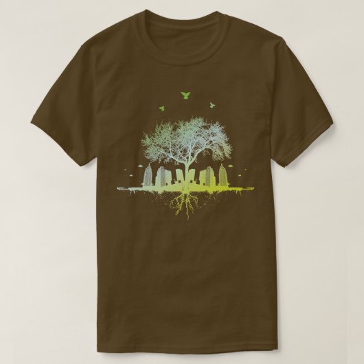 Stadtwaldvögel in der Stadt T-Shirt (Design vorne)