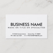 Stadtwand Visitenkarte (Rückseite)