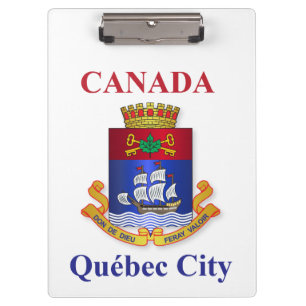 Stadtwappen von Québec Klemmbrett