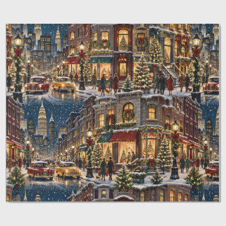 Stadtweihnachten Geschenkpapier
