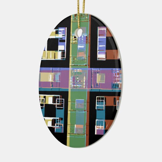 Stadtwohnungen nachts keramikornament (Links)