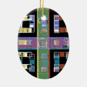 Stadtwohnungen nachts keramikornament (Hinten)