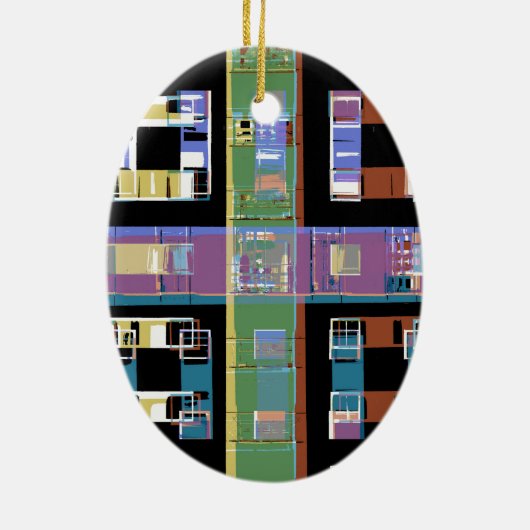 Stadtwohnungen nachts keramikornament (Hinten)
