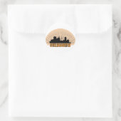 Stadtzeichen Oklahoma Runder Aufkleber (Tasche)
