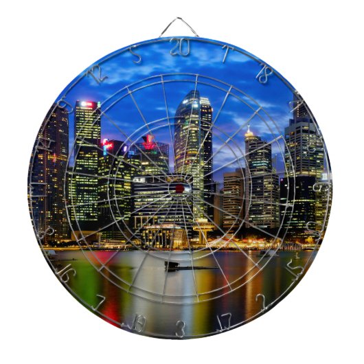 Stadtzentrum Dartscheibe (vorne)