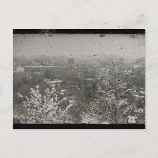 Stadtzentrum Frankfort, Kentucky im Winter Postkarte