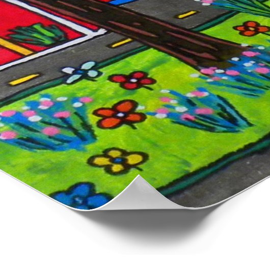 Stadtzentrum Poster (Ecke)