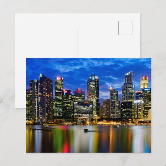 Stadtzentrum Postkarte (Vorne/Hinten)