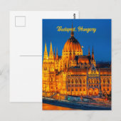 Stadtzentrum von Budapest, Ungarn, Postkarte (Vorne/Hinten)