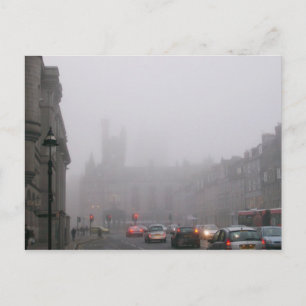 Stadtzentrum von Foggy Postkarte