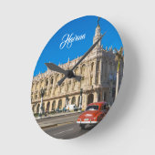 Stadtzentrum von Havanna, Kuba Runde Wanduhr (Winkel)