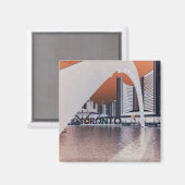 Stadtzentrum von Toronto Magnet (Vorderseite/Rückseite)