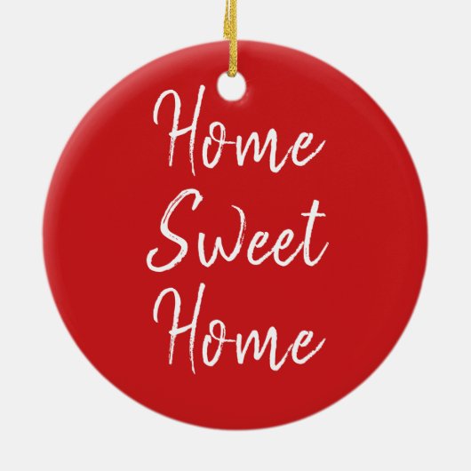 Stadtzipweihnachtsverzierung Ohios Keramik Ornament (Hinten)