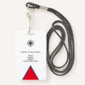 STAFF ACCESS PHOTO I.D. SECURITY PASS AUSWEIS (Rückseite mit Schlüsselband)