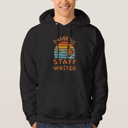 Staff Writer Job  Thanksgiving Hoodie (Vorderseite)