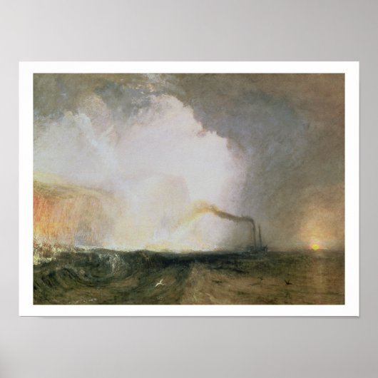 Staffa, Fingal's Cave, 1832 (Öl auf Leinwand) Poster (Vorne)