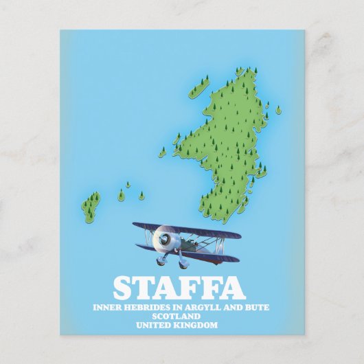 Staffa Inner Hebrides in Argyll and Bute, Schottla Flyer (Vorne)