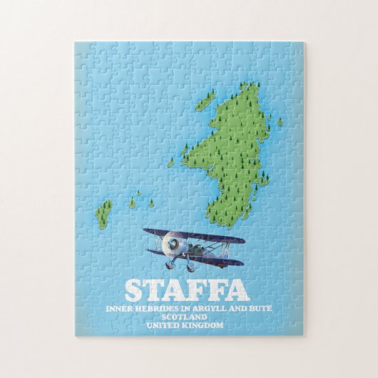Staffa Inner Hebrides in Argyll and Bute, Schottla Puzzle (Vertikal)