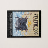 Staffi Staffordshire Bull Terrier Dog Bubble Bath Puzzle (Horizontal)