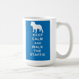 Staffie behalten ruhigen Weg Staffie Kaffeetasse