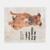 Staffie / Ehefrau Fleece Blanket (Vorderseite (Horizontal))