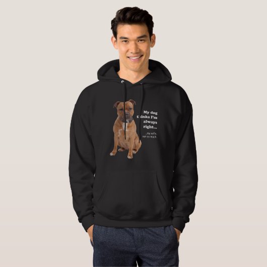 Staffie / Ehefrau Hoodie (Vorne ganz)