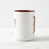 Staffie / Ehefrau Tasse (Mittel)