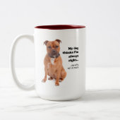 Staffie / Ehefrau Tasse (Links)
