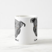 Staffie Kopf, "ich Liebe Staffies!" Tasse (Mittel)