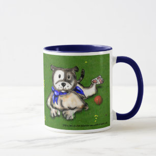 STAFFIE LÄCHELN, das unten Tasse liegt