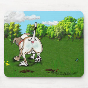 STAFFIE LÄCHELN - Unterseiten oben! Mäusematte Mousepad